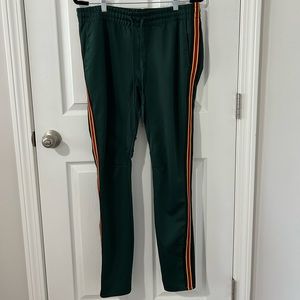 Green pacsun joggers with stripe